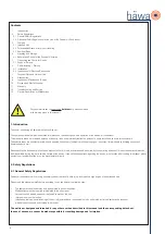 Предварительный просмотр 8 страницы hawa 3127-1000-23-37 Operating Instructions Manual