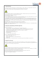 Preview for 3 page of hawa 33 series Assembly And Operating Instructions Manual