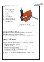 hawa Maxi-Press 500 Operating Instructions Manual предпросмотр