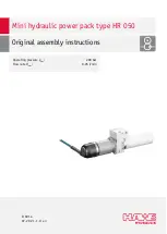 HAWE Hydraulik HR 050 Original Assembly Instructions preview