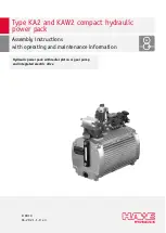 HAWE Hydraulik KA 21 Assembly Instructions Manual preview