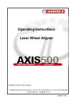 Preview for 1 page of HAWEKA AXIS 500 Operating Instructions Manual