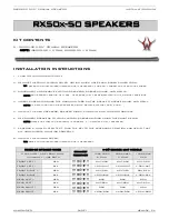 Preview for 1 page of Hawg Wired RX50X-50 Installation Manual