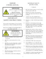 Preview for 2 page of Hawk Enterprises of Elkhart, Inc Harrier Owner'S Manual