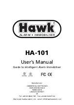 Предварительный просмотр 1 страницы Hawk HA-101 User Manual