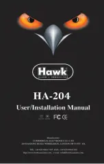 Hawk HA-204 User & Installation Manual preview