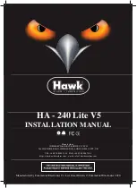 Предварительный просмотр 1 страницы Hawk HA-240 Lite v3 Installation Manual