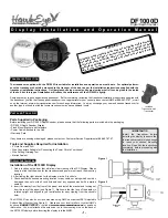 Preview for 1 page of Hawkeye Mfg DF1000D Installation And Operation Manual