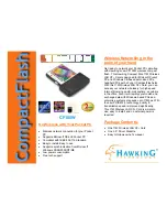 Hawking CF100W Specifications preview