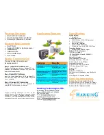 Preview for 2 page of Hawking DV1394A Specifications