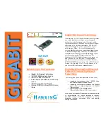 Preview for 1 page of Hawking GA132T Specifications