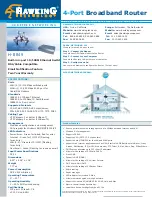 Preview for 2 page of Hawking H-BR49 Specification Sheet