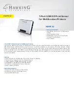 Hawking HMPS1U Specifications предпросмотр