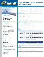 Preview for 2 page of Hawking HS2G24T Specification