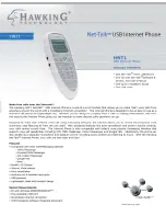 Предварительный просмотр 1 страницы Hawking Net-Talk HNT1 Specifications