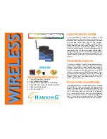 Preview for 1 page of Hawking NK340W Specifications