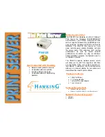 Предварительный просмотр 1 страницы Hawking PN6125 Specifications