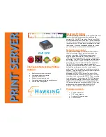 Предварительный просмотр 1 страницы Hawking PN7127P Specifications