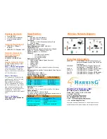 Предварительный просмотр 2 страницы Hawking WA739P Specifications