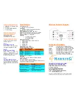 Предварительный просмотр 2 страницы Hawking WP251 Specifications