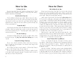 Preview for 6 page of Hawkins FUTURA TAVA Instruction Manual