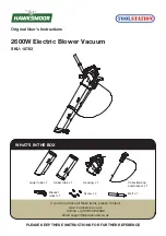 Hawksmoor TOOLSTATION 18783 Original User Instructions preview