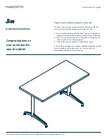 Haworth Jive Assembly Instructions Manual preview