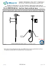 Предварительный просмотр 1 страницы Haws 8901B Axion Installation, Operation & Maintenance Instructions