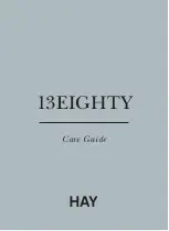 Hay 13Eighty Care Manual preview