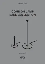 Hay COMMON LAMP BASE Instruction Manual предпросмотр