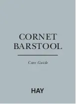 Hay Cornet Barstool Care Manual предпросмотр