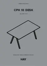 Предварительный просмотр 1 страницы Hay CPH 10 DESK Instruction Manual