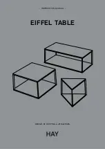 Hay EIFFEL TABLE Instruction Manual предпросмотр