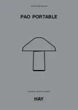 Preview for 1 page of Hay PAO PORTABLE Instruction Manual