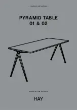 Предварительный просмотр 1 страницы Hay PYRAMID TABLE 01 Instruction Manual