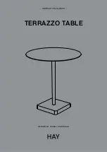 Hay TERRAZZO TABLE Instruction Manual предпросмотр