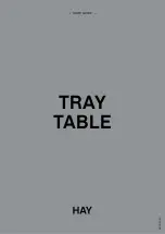 Hay Tray Table Care Manual preview