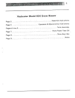 Preview for 3 page of Haybuster 824 Owner'S Manual And Parts Manual