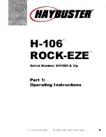 Preview for 9 page of Haybuster ROCK-EZE H-106 Operating Instructions And Parts Reference