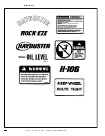 Preview for 66 page of Haybuster ROCK-EZE H-106 Operating Instructions And Parts Reference