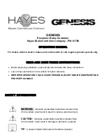 Preview for 8 page of Hayes Genesis 81790 Installation Manual