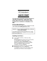 Preview for 1 page of Hayes H08-15530D Quick Start Manual