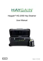 HAYGAIN HG 2000 User Manual preview