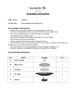 hayneedle ALZ387-1 Assembly Instructions предпросмотр