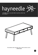 Предварительный просмотр 1 страницы hayneedle Belham Living Carter Mid Century Modern Coffee Table REDU037-1 Manual