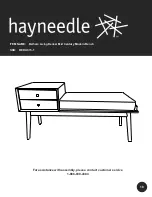 Preview for 1 page of hayneedle Belham Living Decker Mid Century Modern Bench REDU073-1 Manual