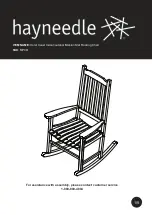 Предварительный просмотр 1 страницы hayneedle Coral Coast Indoor/outdoor Mission Slat Rocking Chair
MP081 Manual