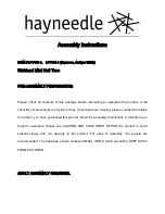 hayneedle Richland Mini Hall Tree LFY103-1 Assembly Instructions Manual предпросмотр