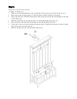 Предварительный просмотр 10 страницы hayneedle Richland Mini Hall Tree LFY103-1 Assembly Instructions Manual