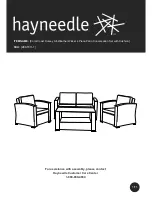 hayneedle ZEST011-1 Assembly Manual предпросмотр